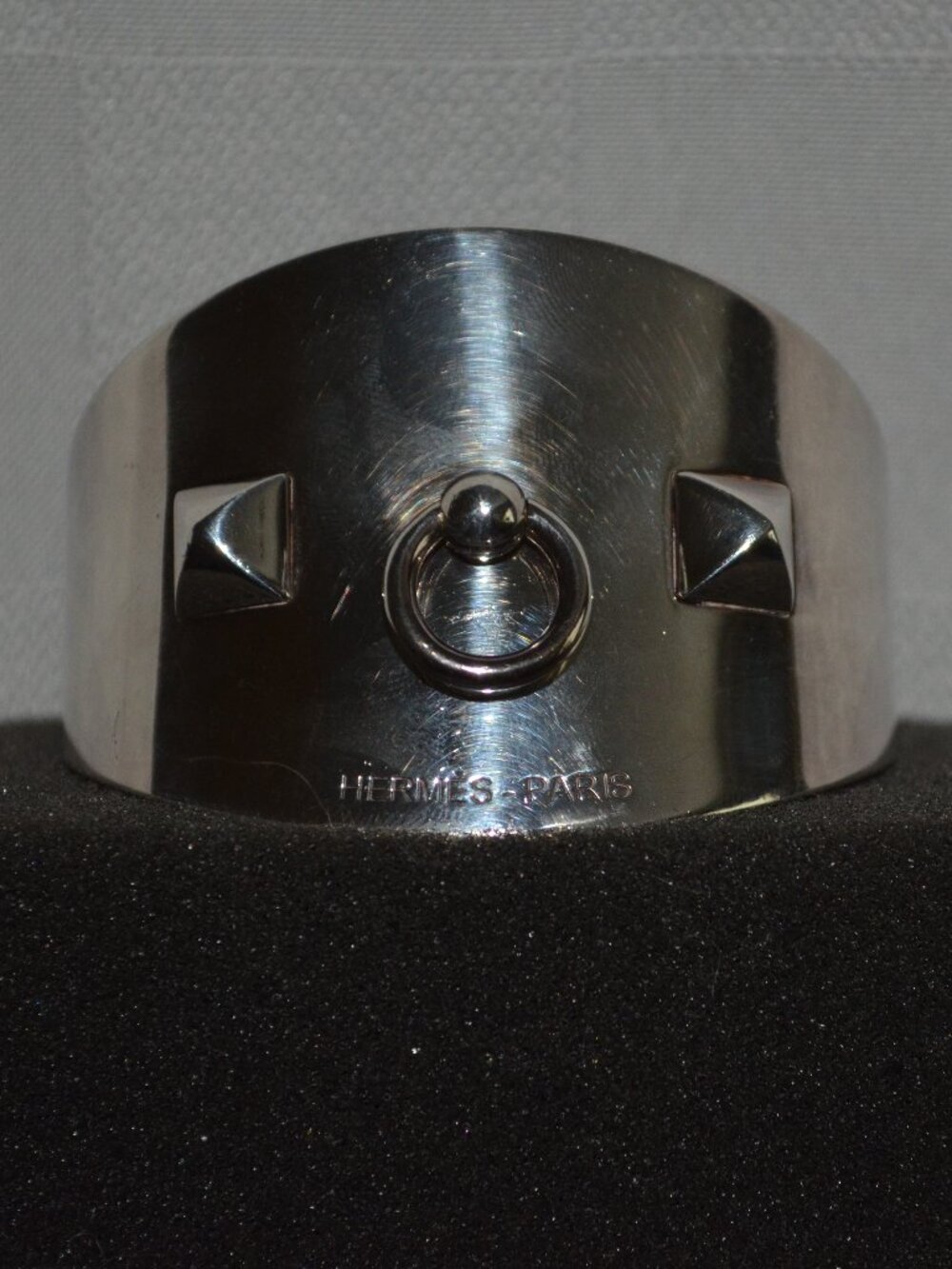 Hermès Collier De Chien Rock Silver Bracelet